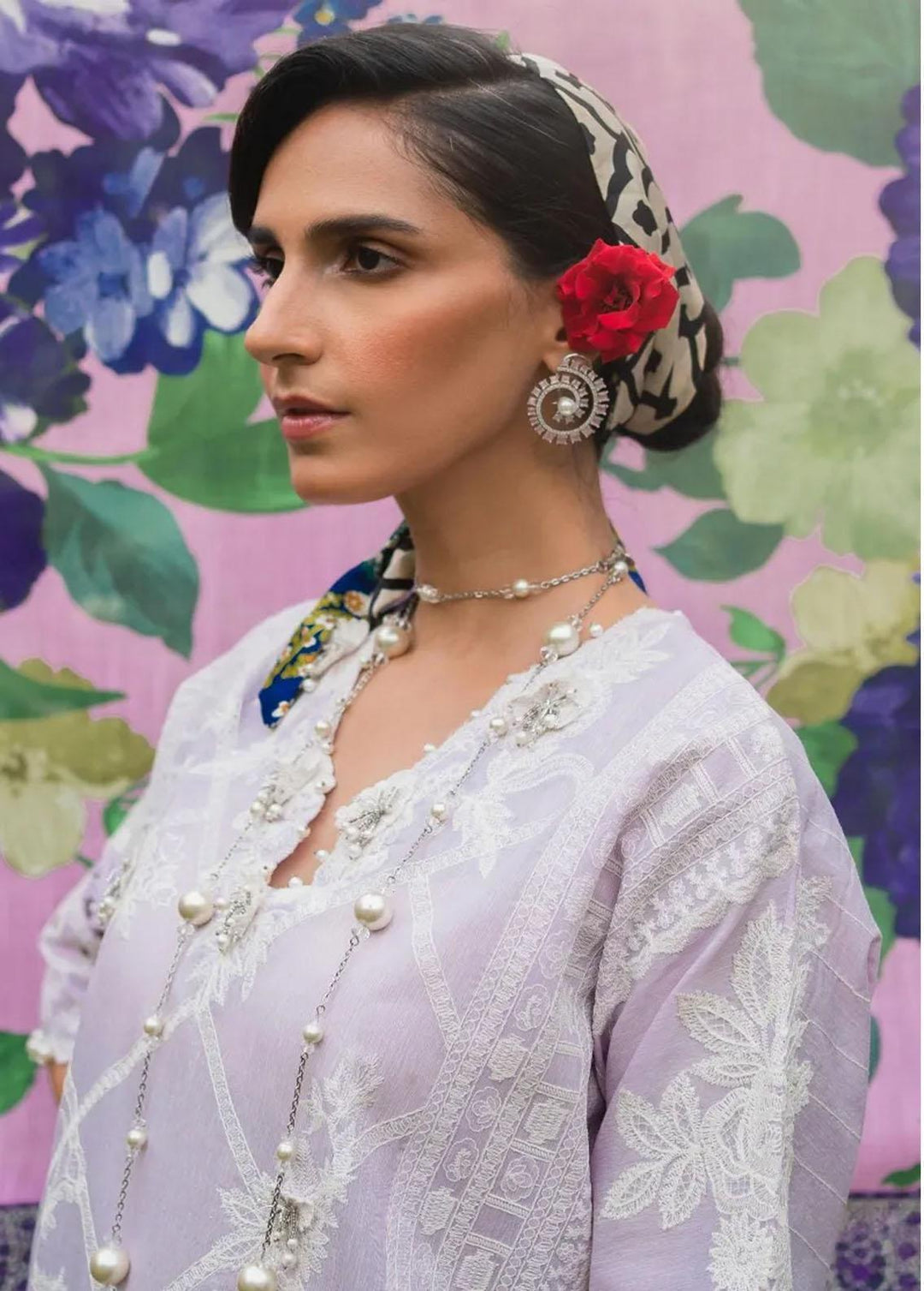Muzlin By Sana Safinaz Embroidered Chambray Suits Unstitched 3 Piece SS23MZ 12A - Summer Collection
