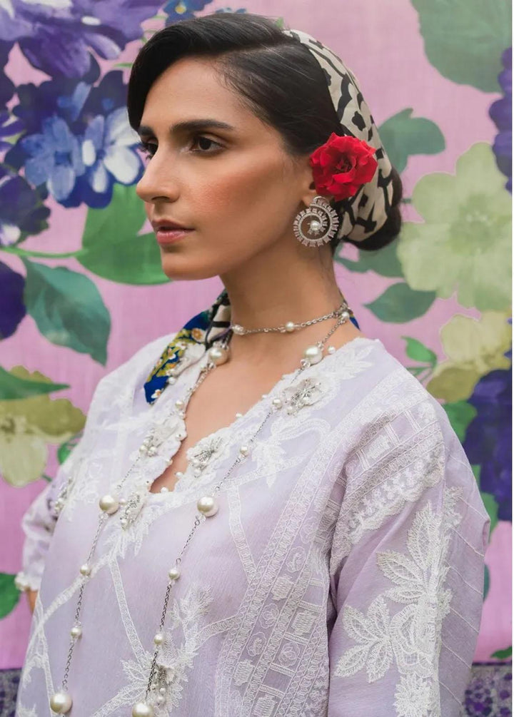 Muzlin By Sana Safinaz Embroidered Chambray Suits Unstitched 3 Piece SS23MZ 12A - Summer Collection