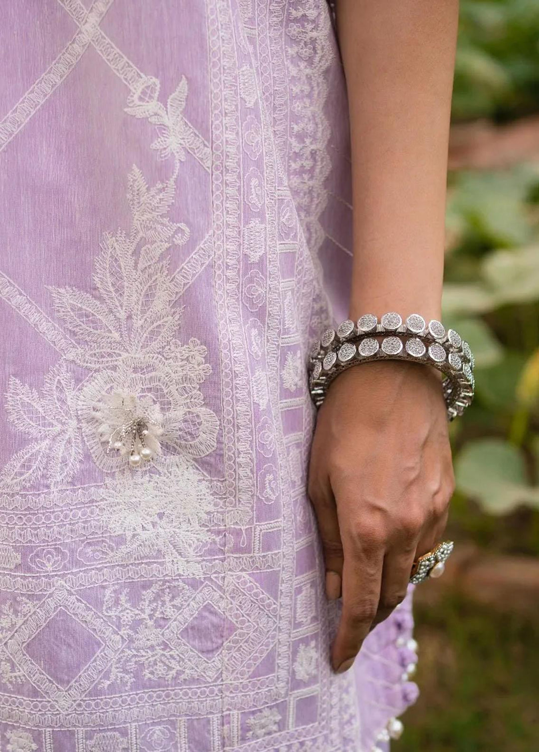 Muzlin By Sana Safinaz Embroidered Chambray Suits Unstitched 3 Piece SS23MZ 12A - Summer Collection