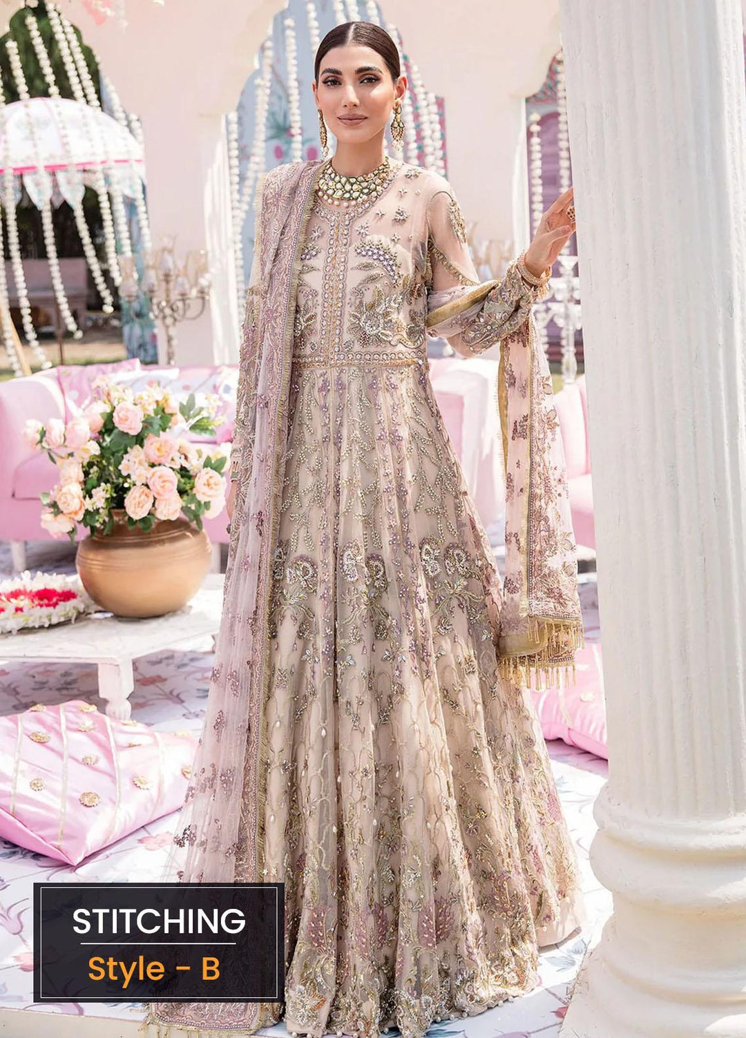 Veer Di Wedding by Elaf Embroidered  Suits Unstitched 3 Piece EF22VW EVW 05 - Bridal Collection