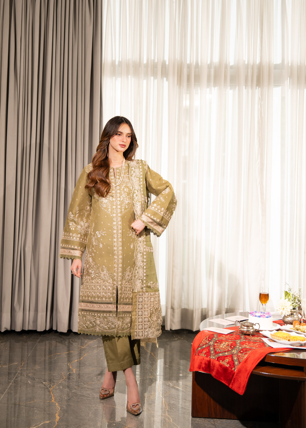 Aria By Meerak RTW Embroidered Lawn 3 Piece Suit Ayaal Festive Collection