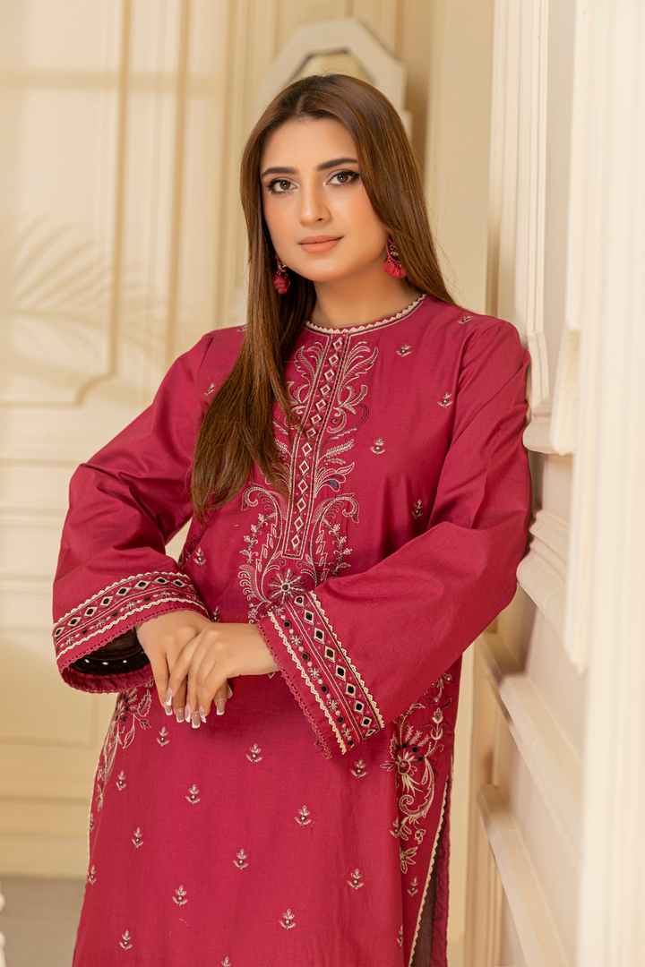 Waresha Women RTW Embroidered Lawn 2 Piece Suit GW05 - Festive Collection