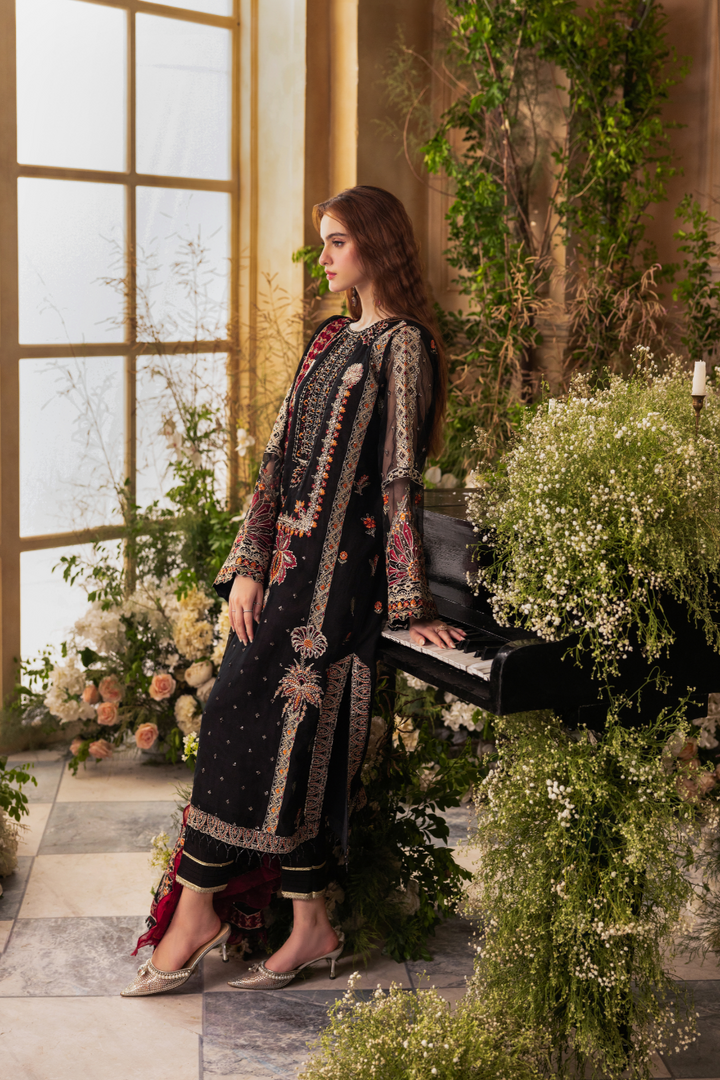 Zebtan Women Unstitched Embroidered Chiffon 3 Piece Suit ZC-03 Festive Collection