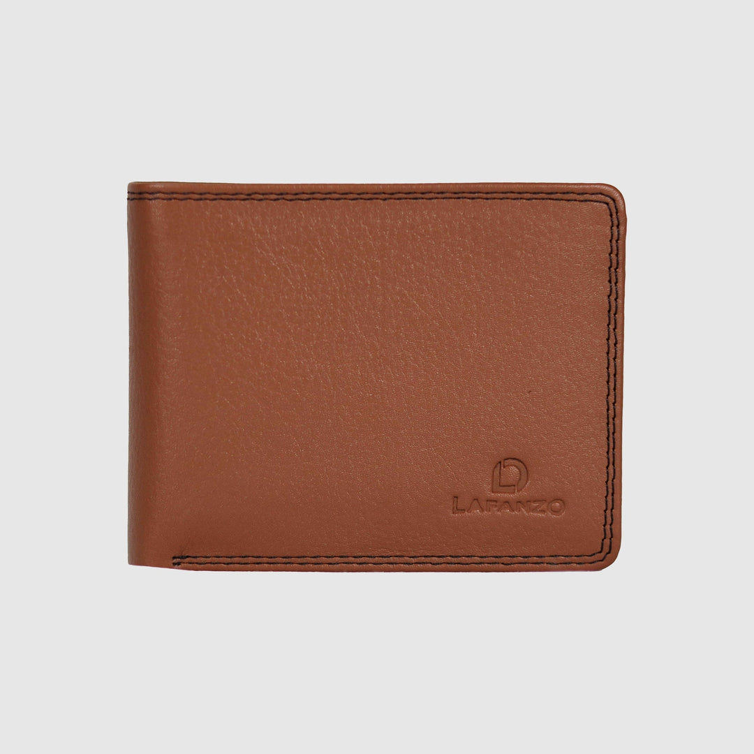 Lafanzo Unisex Leather LO Padded Wallet Tan & Black - Accessories Collection