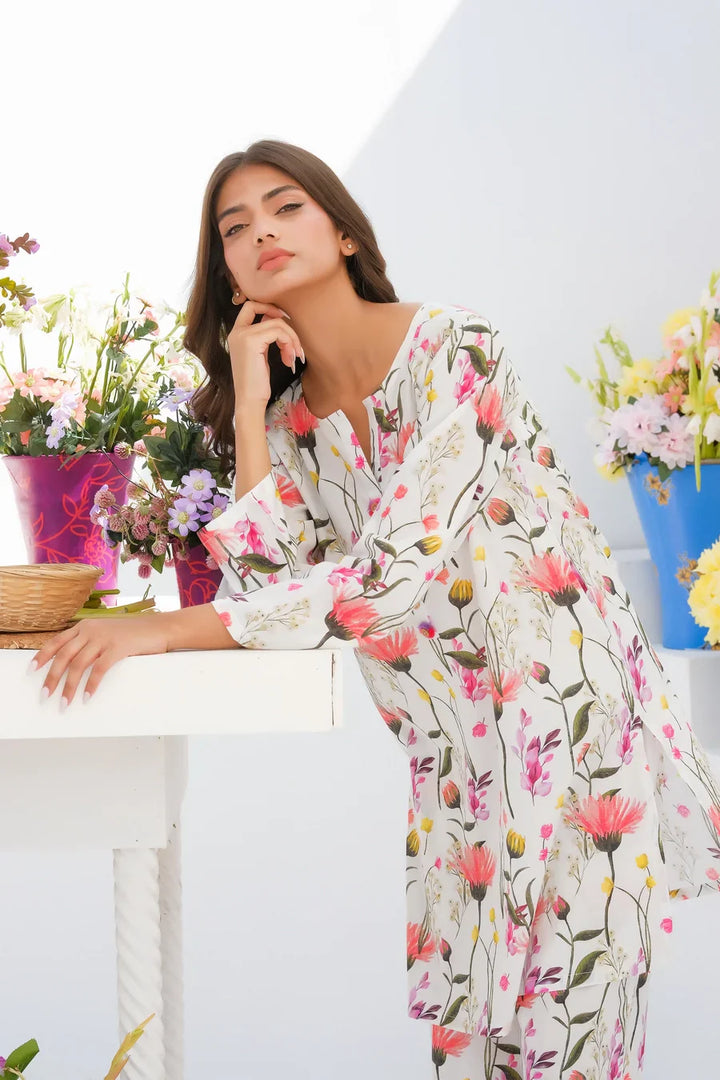 Dhaga Women Pret Printed 2 Piece Lawn Matching Separate FW24DSP0018 - Summer Collection