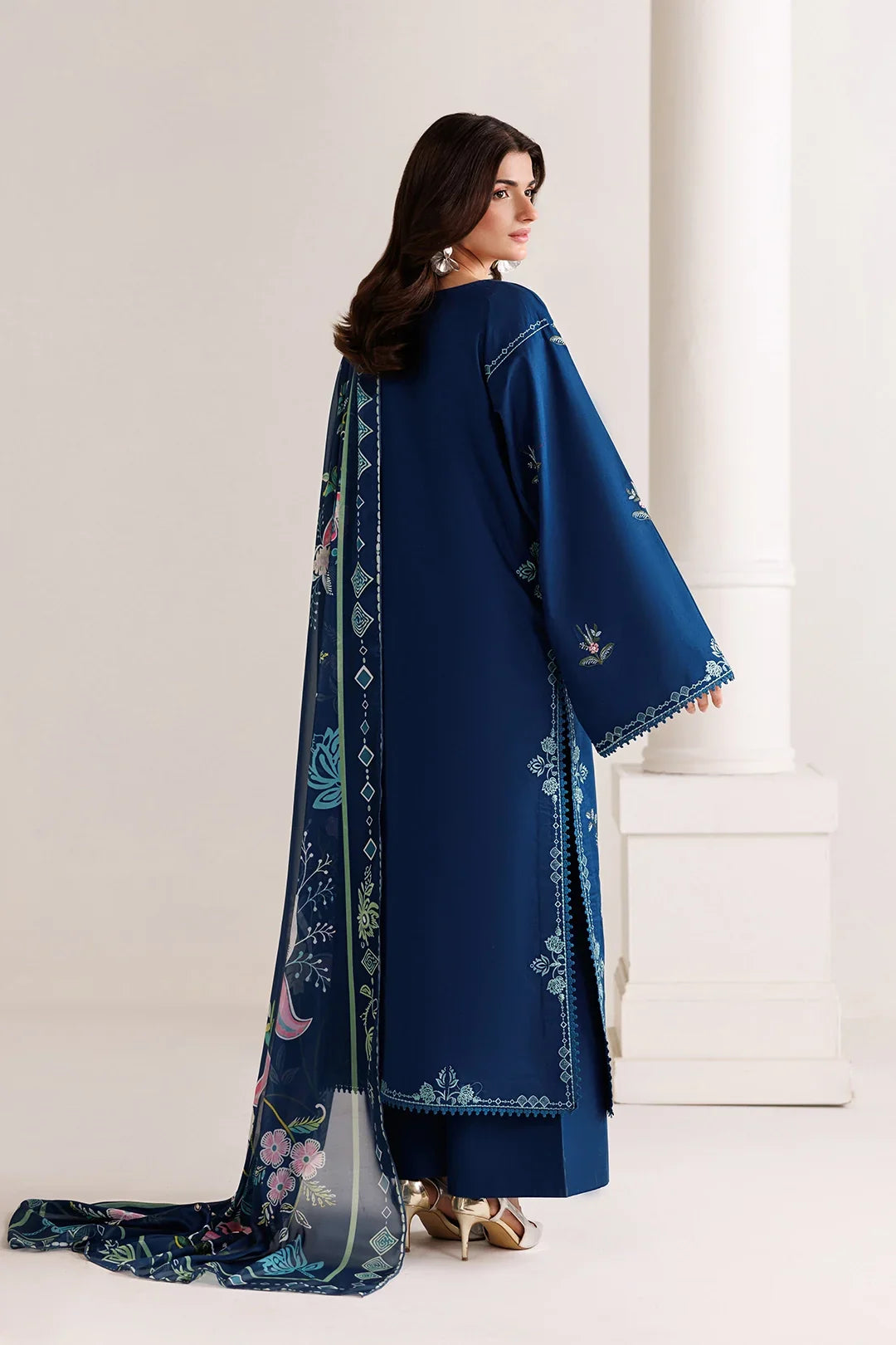 Mistfall by Panache Apparel RTW Embroidered Cotton 3 Piece Suit evara Eid Collection