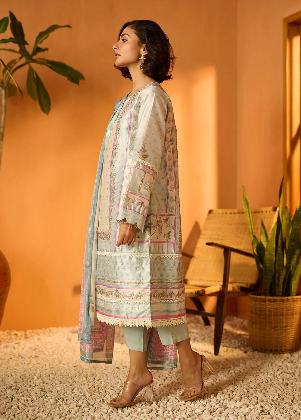 Dhanak Pret   3 Piece Suit DL-0222 SKY BLUE