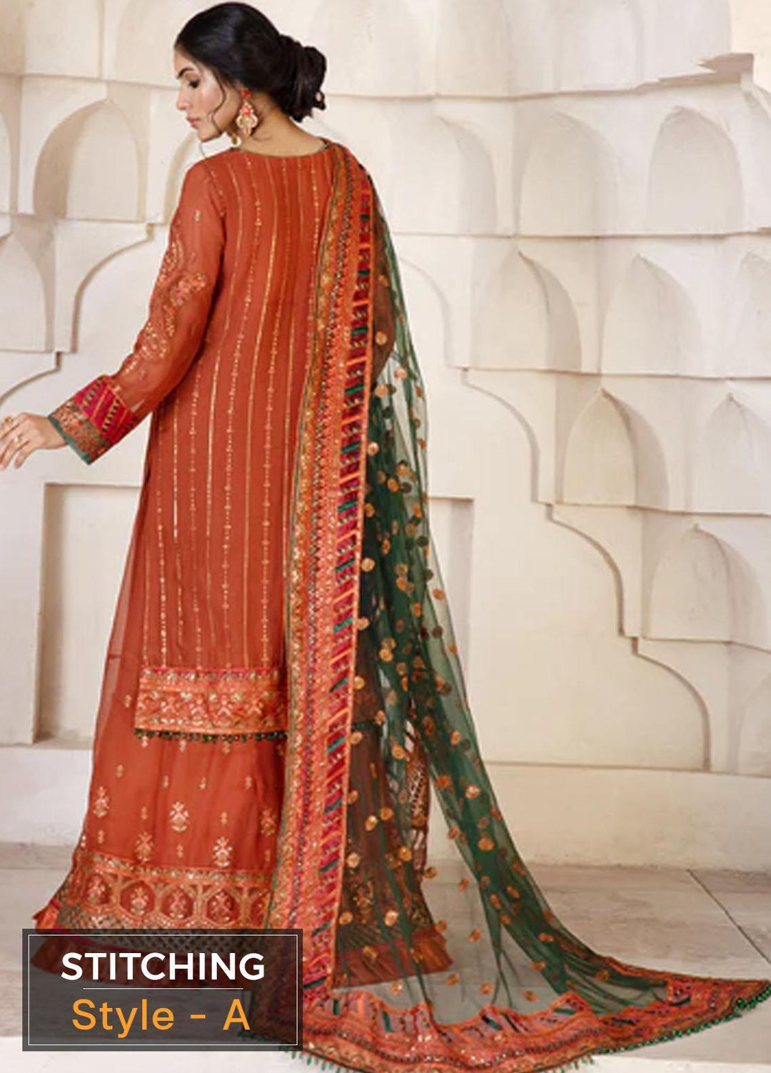 Gulzaar By Zarif Embroidered  Suits Unstitched 3 Piece ZFG 02 MERIGOLD - Luxury Collection