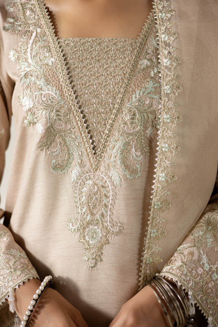 Lune Des Fleurs by Enzo RTW Embroidered Korean Silk 3 Piece Suit REINA Festive Collection