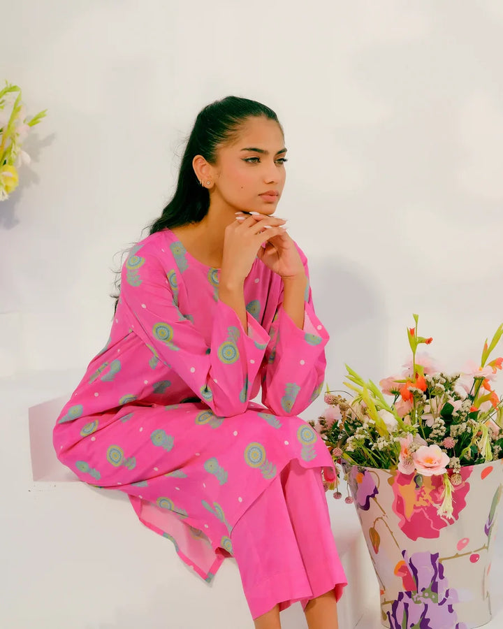 Dhaga Women Pret Printed 2 Piece Lawn Matching Separate FW24DSP0019 - Summer Collection