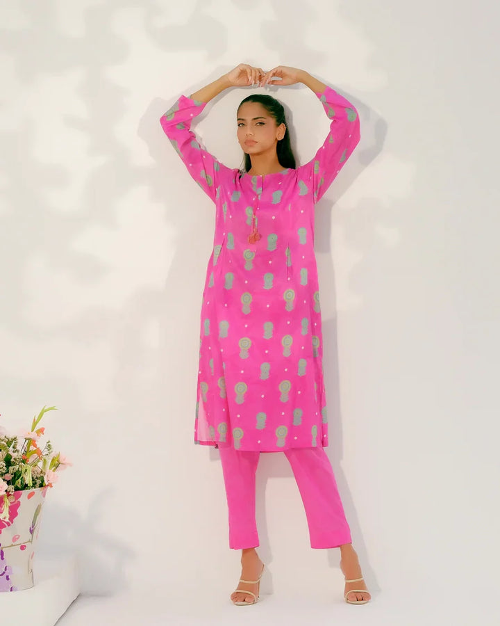 Dhaga Women Pret Printed 2 Piece Lawn Matching Separate FW24DSP0019 - Summer Collection