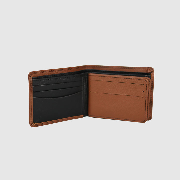 Lafanzo Unisex Leather LO Padded Wallet Tan & Black - Accessories Collection