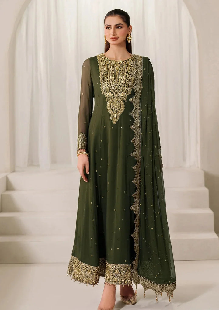 Alizeh Fashion Unstitched Embroidered Chiffon 3 Piece Suit AF26UCF AF-HM-4051-Rekha - Festive Collection