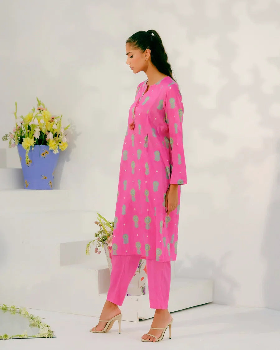 Dhaga Women Pret Printed 2 Piece Lawn Matching Separate FW24DSP0019 - Summer Collection