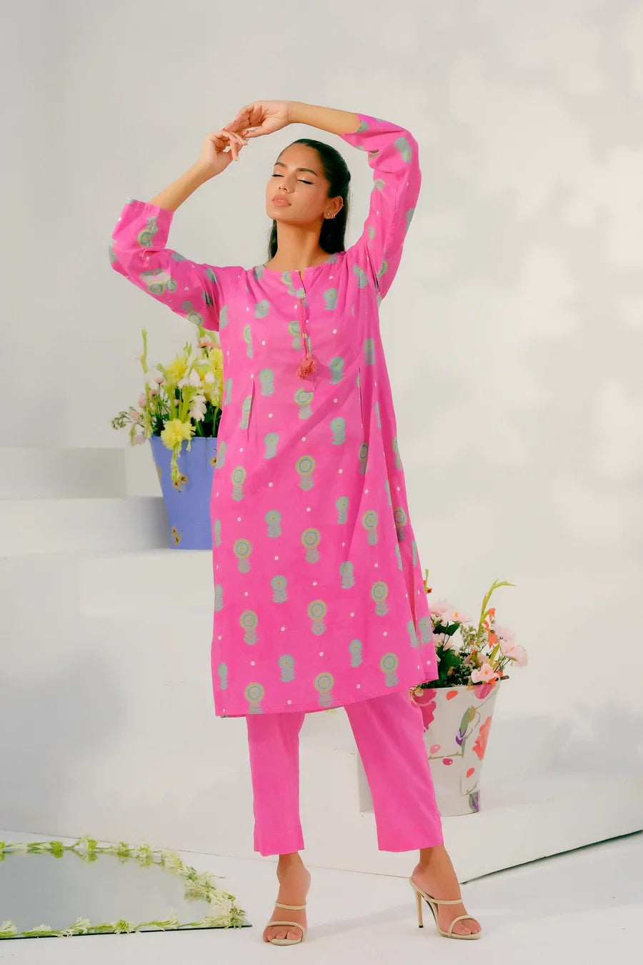 Dhaga Women Pret Printed 2 Piece Lawn Matching Separate FW24DSP0019 - Summer Collection