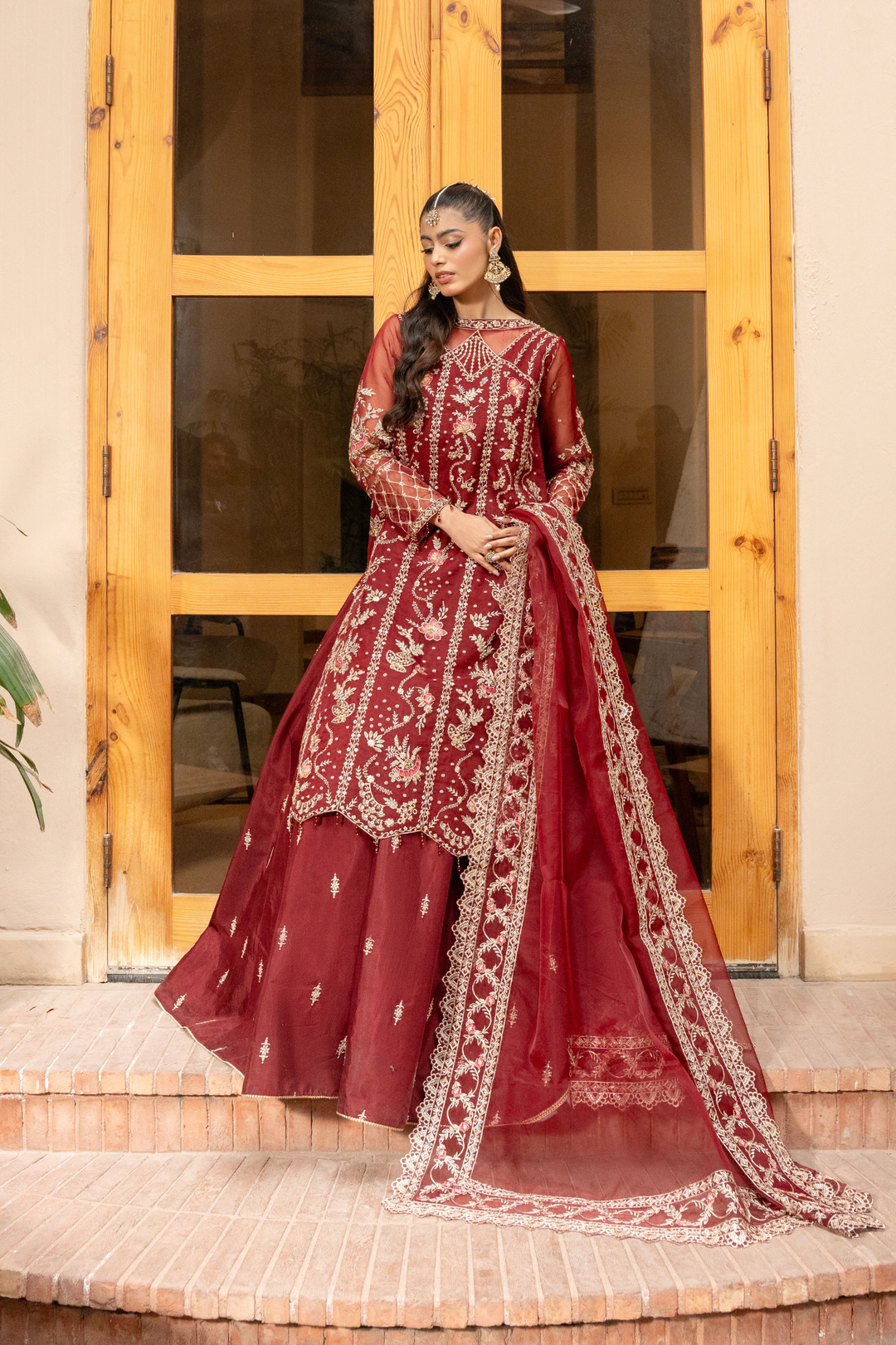 Zebtan Women Unstitched Embroidered Organza 3 Piece Suit MZ-04 Festive Collection