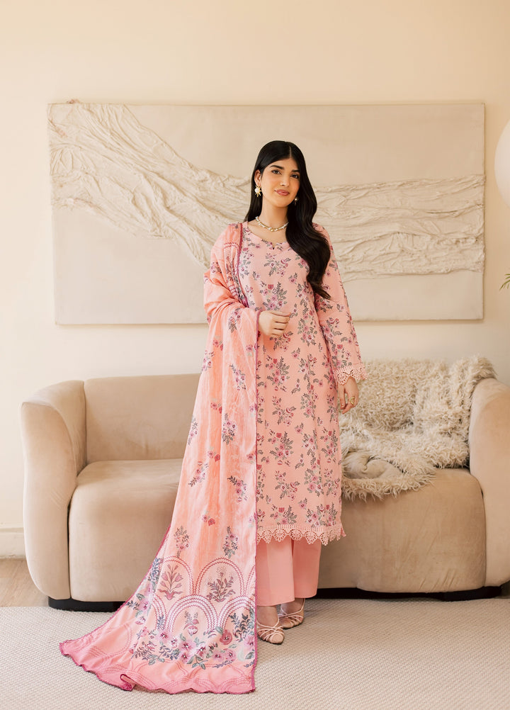 Sufya by Rashid Textiles Unstitched Printed Lawn 3 Piece Suit RT26ULS 3716 - Casual Collection