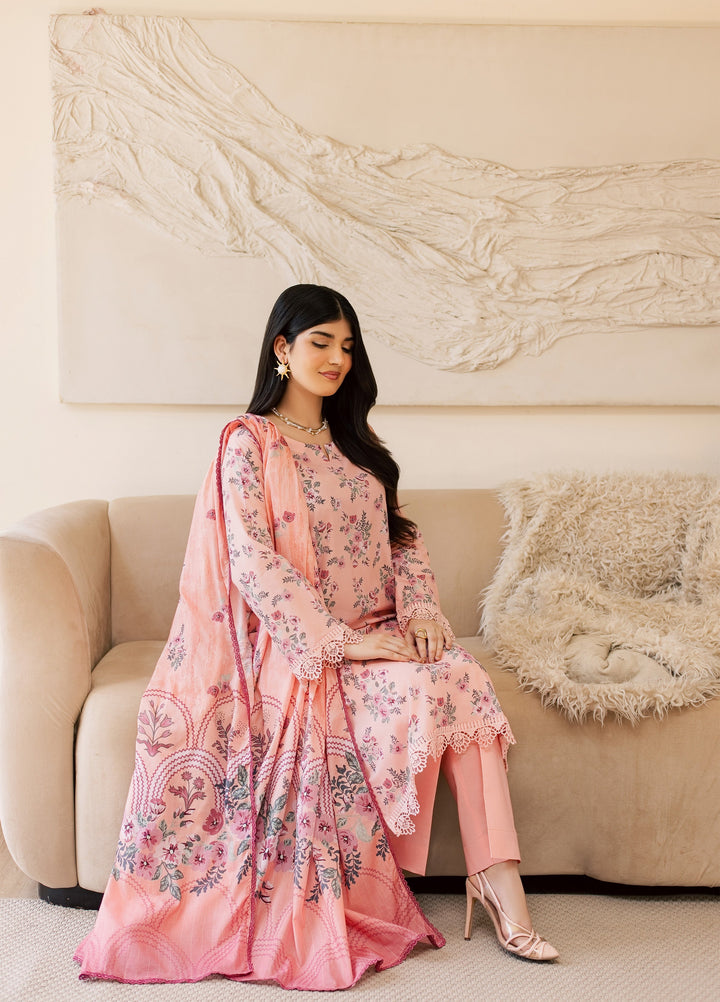 Sufya by Rashid Textiles Unstitched Printed Lawn 3 Piece Suit RT26ULS 3716 - Casual Collection