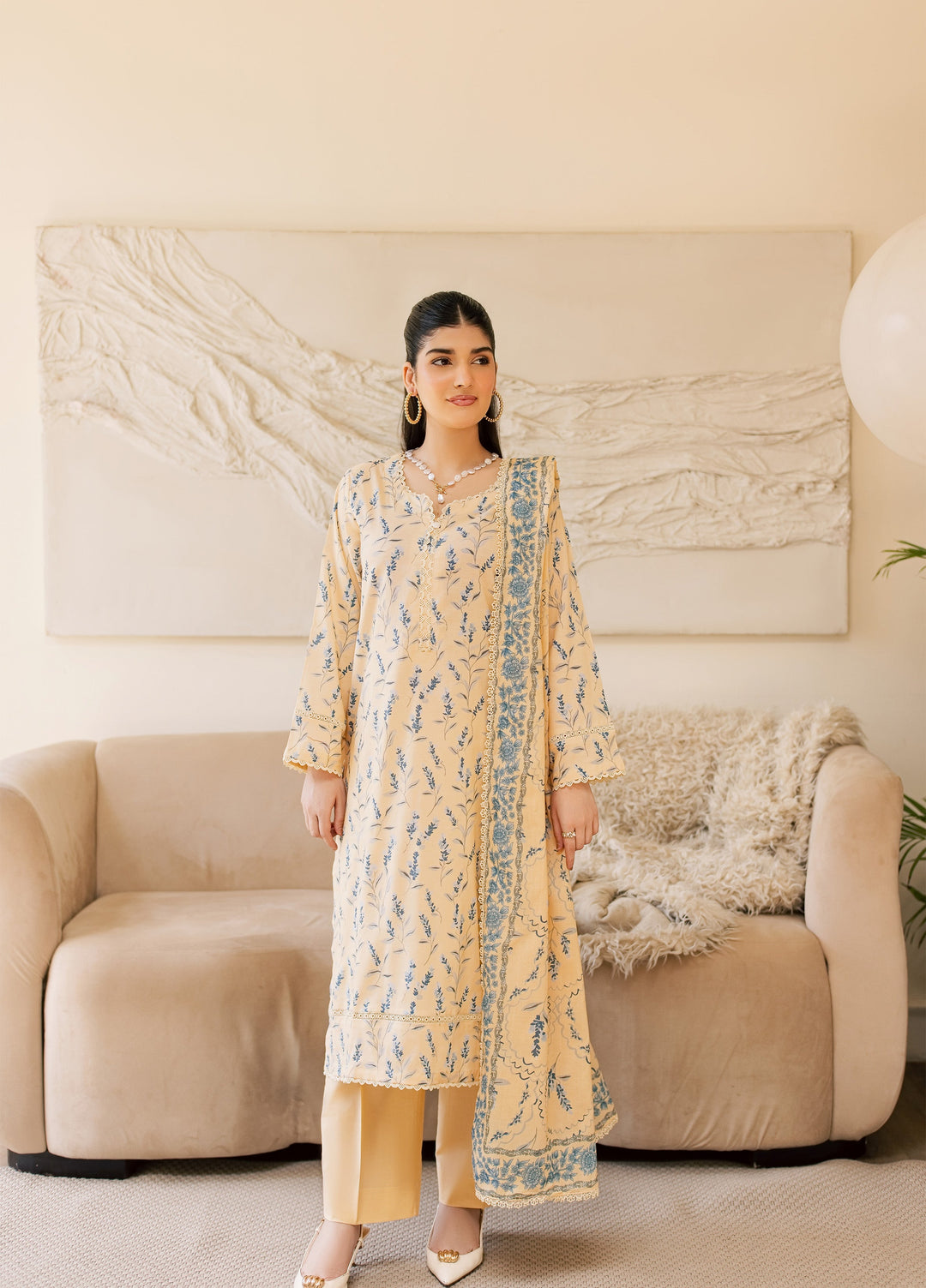 Sufya by Rashid Textiles Unstitched Printed Lawn 3 Piece Suit RT26ULS 3712 - Casual Collection