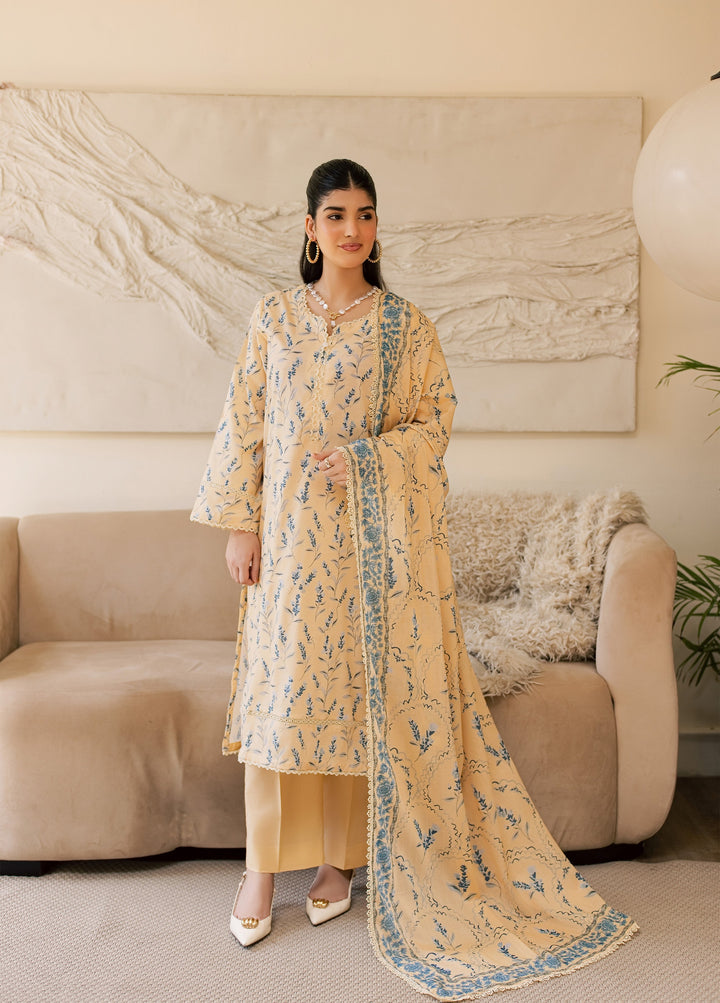 Sufya by Rashid Textiles Unstitched Printed Lawn 3 Piece Suit RT26ULS 3712 - Casual Collection