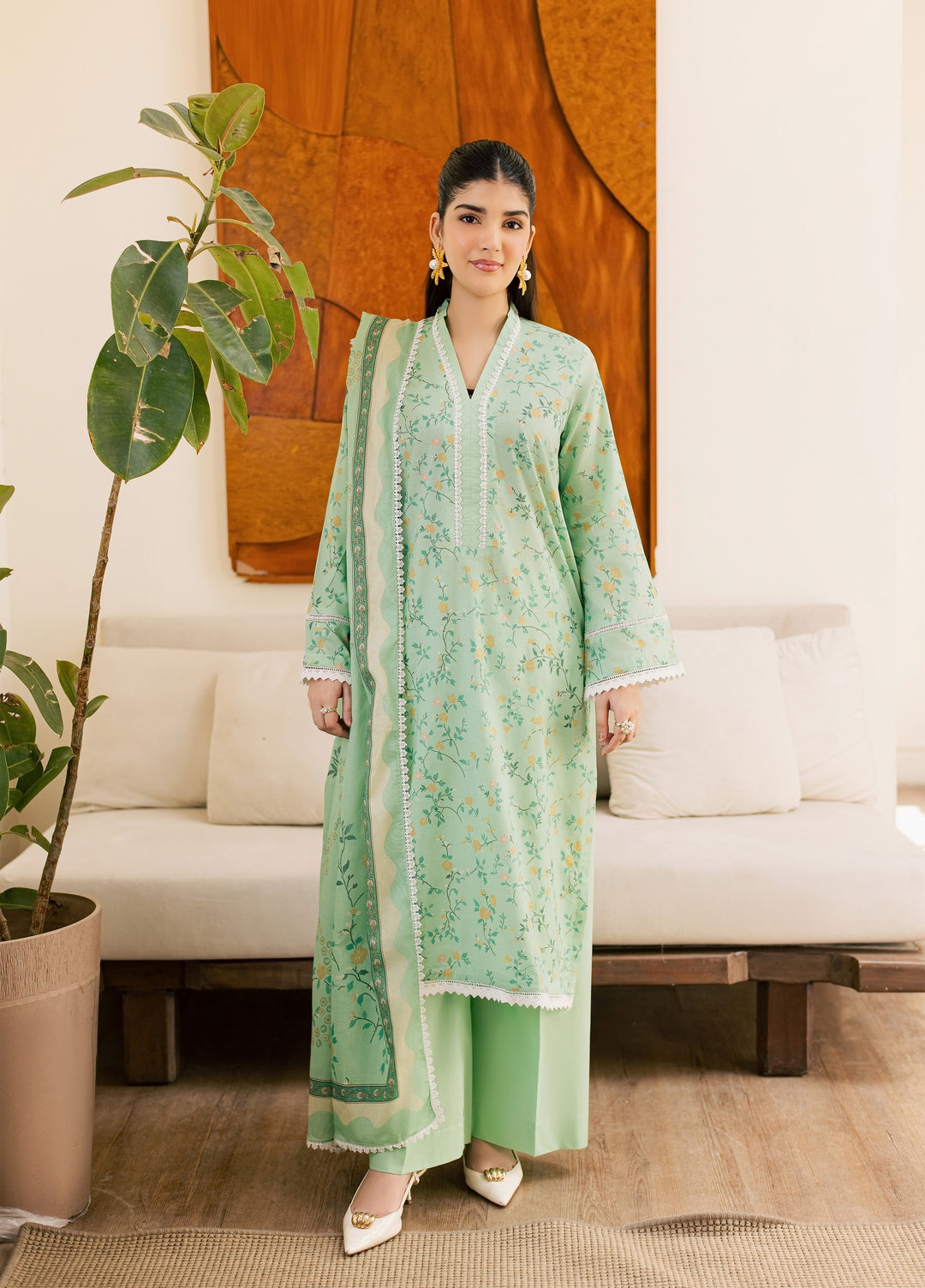Sufya by Rashid Textiles Unstitched Printed Lawn 3 Piece Suit RT26ULS 3717 - Casual Collection