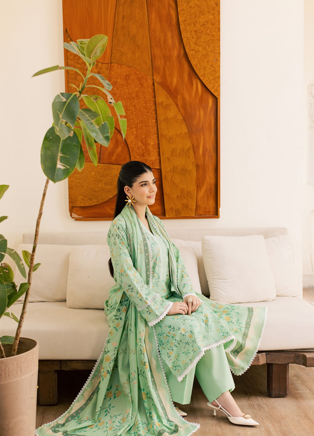 Sufya by Rashid Textiles Unstitched Printed Lawn 3 Piece Suit RT26ULS 3717 - Casual Collection