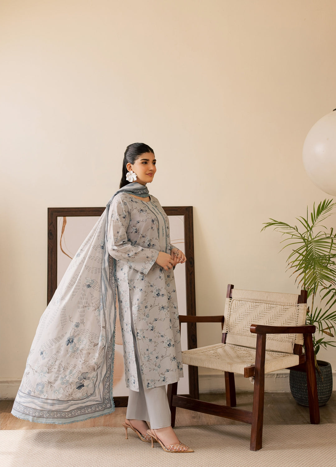 Sufya by Rashid Textiles Unstitched Printed Lawn 3 Piece Suit RT26ULS 3718 - Casual Collection