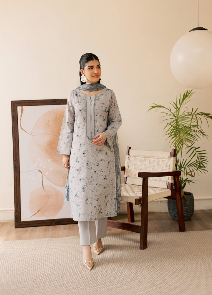 Sufya by Rashid Textiles Unstitched Printed Lawn 3 Piece Suit RT26ULS 3718 - Casual Collection