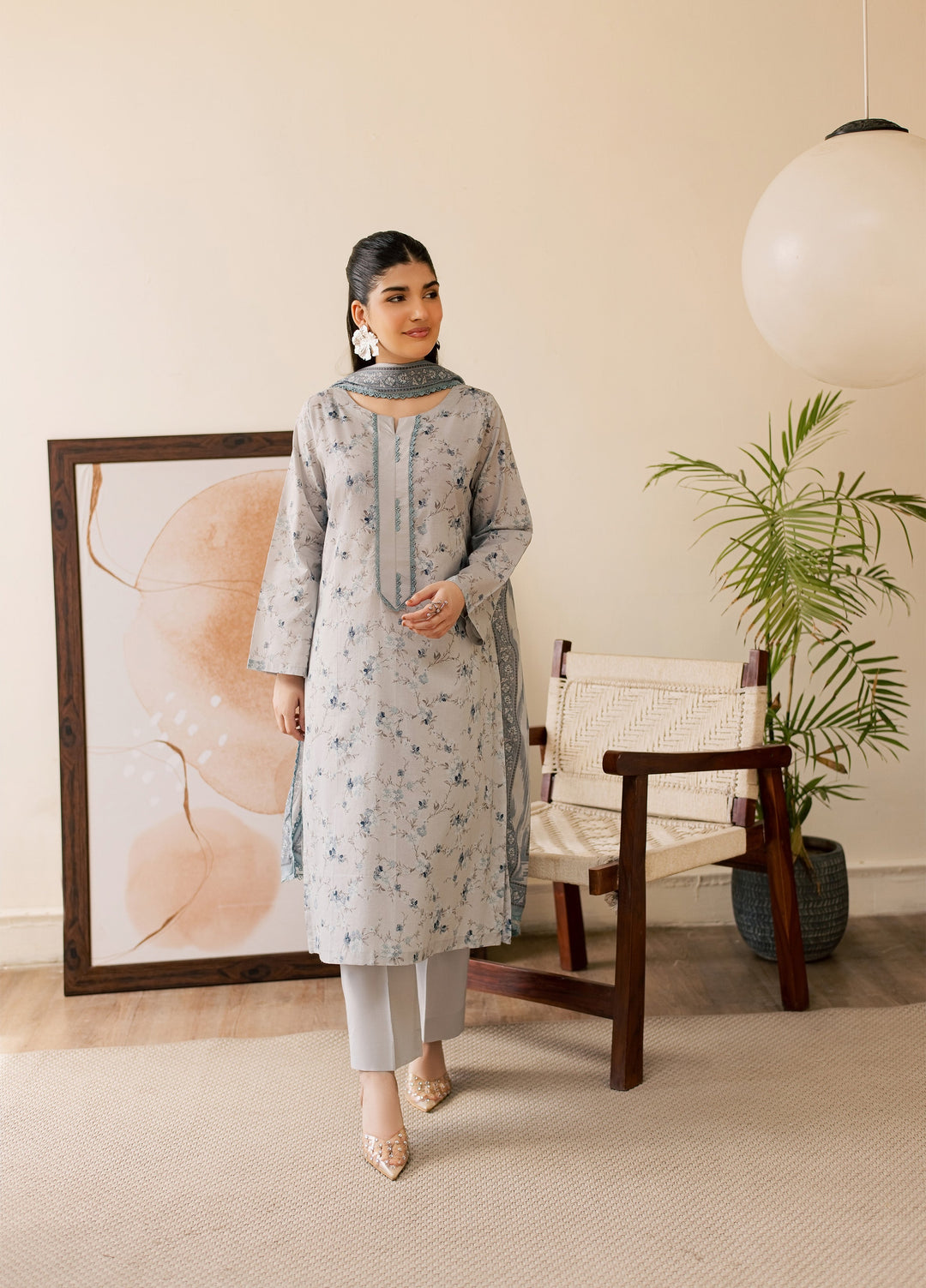 Sufya by Rashid Textiles Unstitched Printed Lawn 3 Piece Suit RT26ULS 3718 - Casual Collection