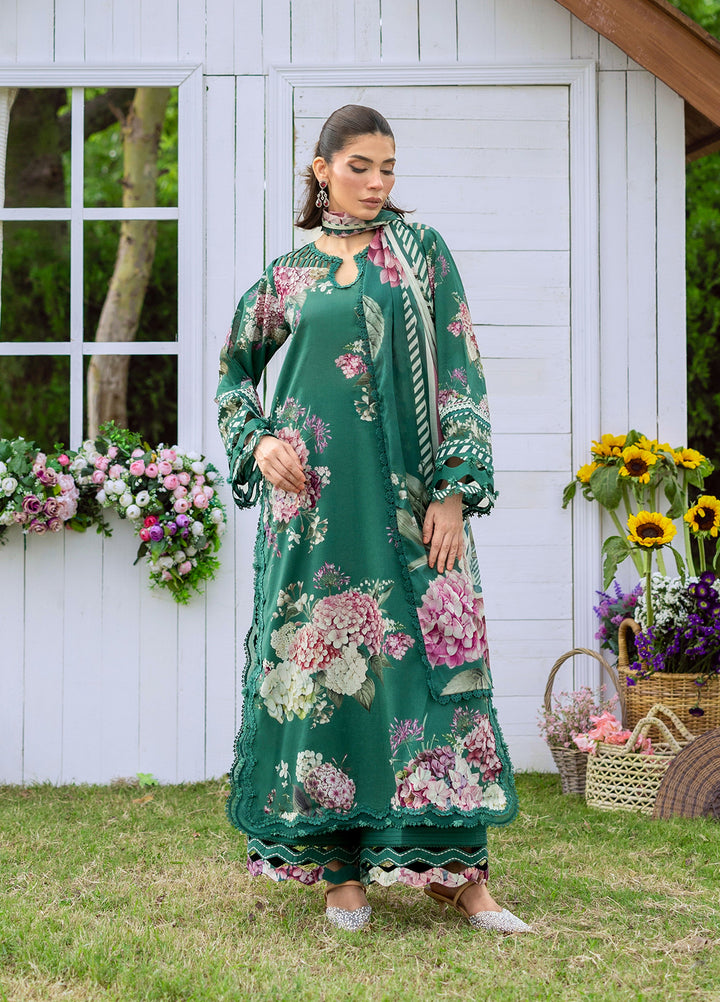 Bridgerton by Elaf Unstitched Printed Lawn 3 Piece Suit EL26ULB EPB-8B - Summer Collection