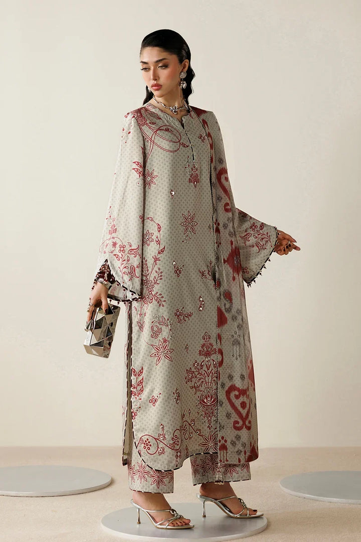 Orlina by Jazmin Unstitched Printed Rawsilk 3 Piece Suit JZ26UO OR26-D06 - Festive Collection