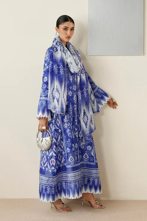 Orlina by Jazmin Unstitched Printed Rawsilk 2 Piece Suit JZ26UO OR26-D09 - Festive Collection