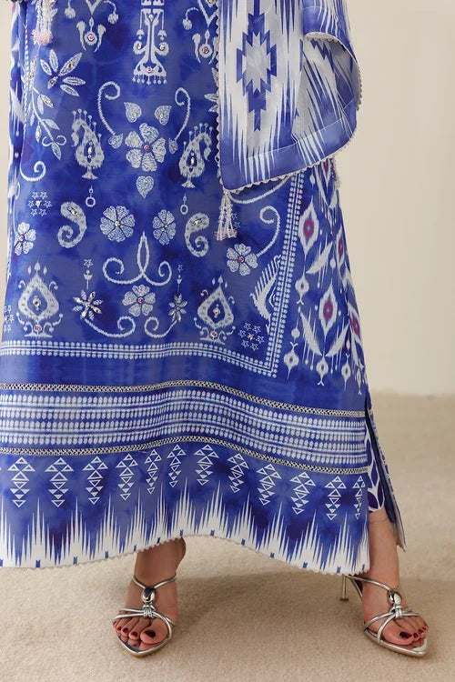 Orlina by Jazmin Unstitched Printed Rawsilk 2 Piece Suit JZ26UO OR26-D09 - Festive Collection