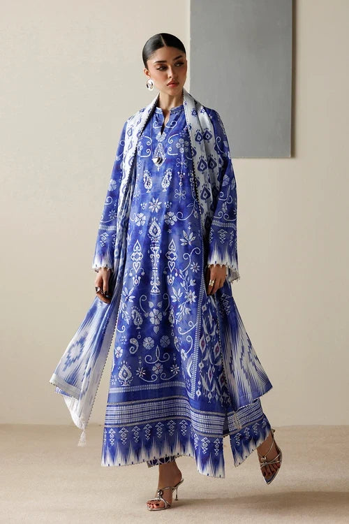 Orlina by Jazmin Unstitched Printed Rawsilk 2 Piece Suit JZ26UO OR26-D09 - Festive Collection