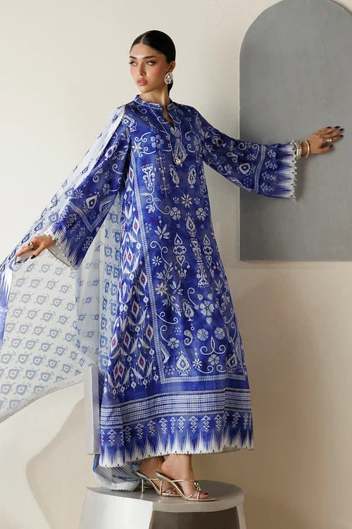 Orlina by Jazmin Unstitched Printed Rawsilk 2 Piece Suit JZ26UO OR26-D09 - Festive Collection