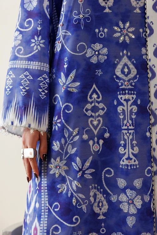 Orlina by Jazmin Unstitched Printed Rawsilk 2 Piece Suit JZ26UO OR26-D09 - Festive Collection
