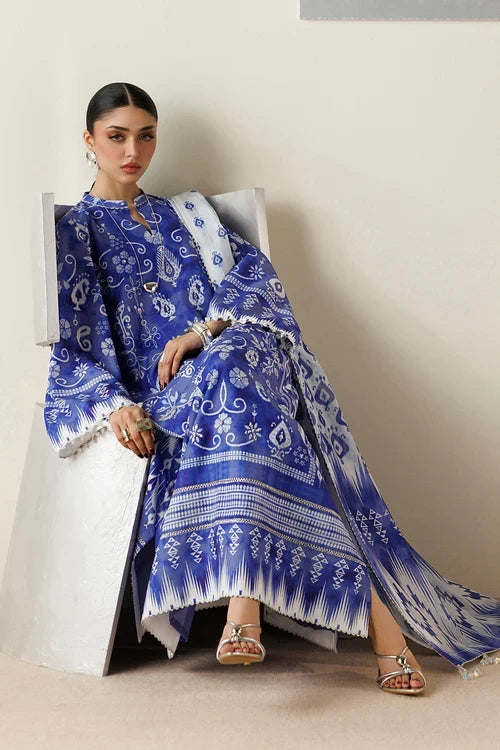 Orlina by Jazmin Unstitched Printed Rawsilk 2 Piece Suit JZ26UO OR26-D09 - Festive Collection