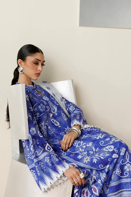 Orlina by Jazmin Unstitched Printed Rawsilk 2 Piece Suit JZ26UO OR26-D09 - Festive Collection