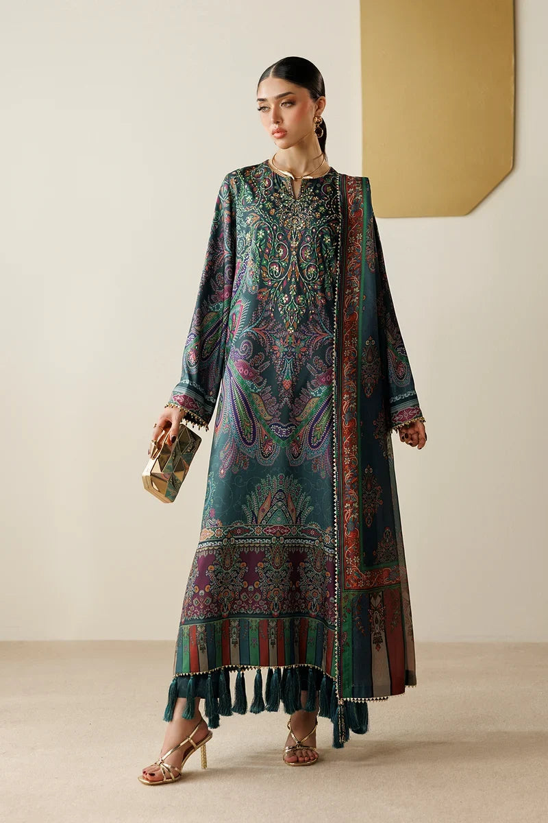 Orlina by Jazmin Unstitched Printed Silk 3 Piece Suit JZ26UO OR26-D07 - Festive Collection