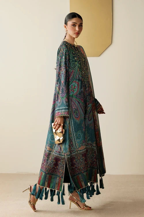 Orlina by Jazmin Unstitched Printed Silk 3 Piece Suit JZ26UO OR26-D07 - Festive Collection