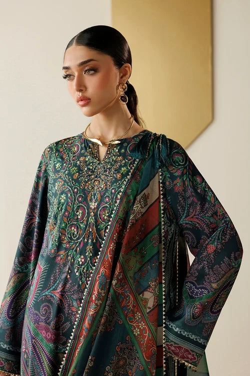 Orlina by Jazmin Unstitched Printed Silk 3 Piece Suit JZ26UO OR26-D07 - Festive Collection