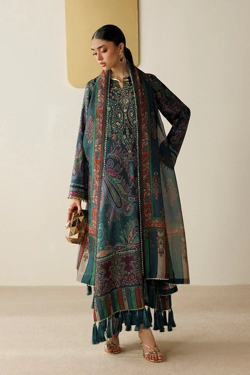 Orlina by Jazmin Unstitched Printed Silk 3 Piece Suit JZ26UO OR26-D07 - Festive Collection