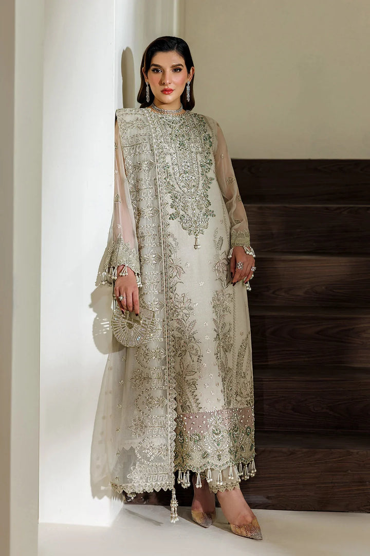 Alizeh Fashion Unstitched Embroidered Chiffon 3 Piece Suit AF26UCF AF-BHM-4074-Navya - Festive Collection