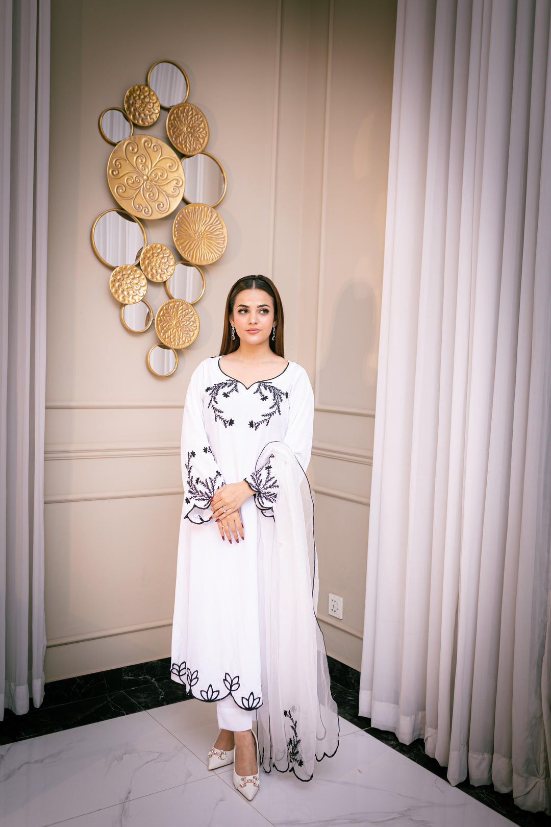 Dilkash by Reezas Women Pret 3 Piece Embroidered Raw Slik Pakeeza - Festive Collection