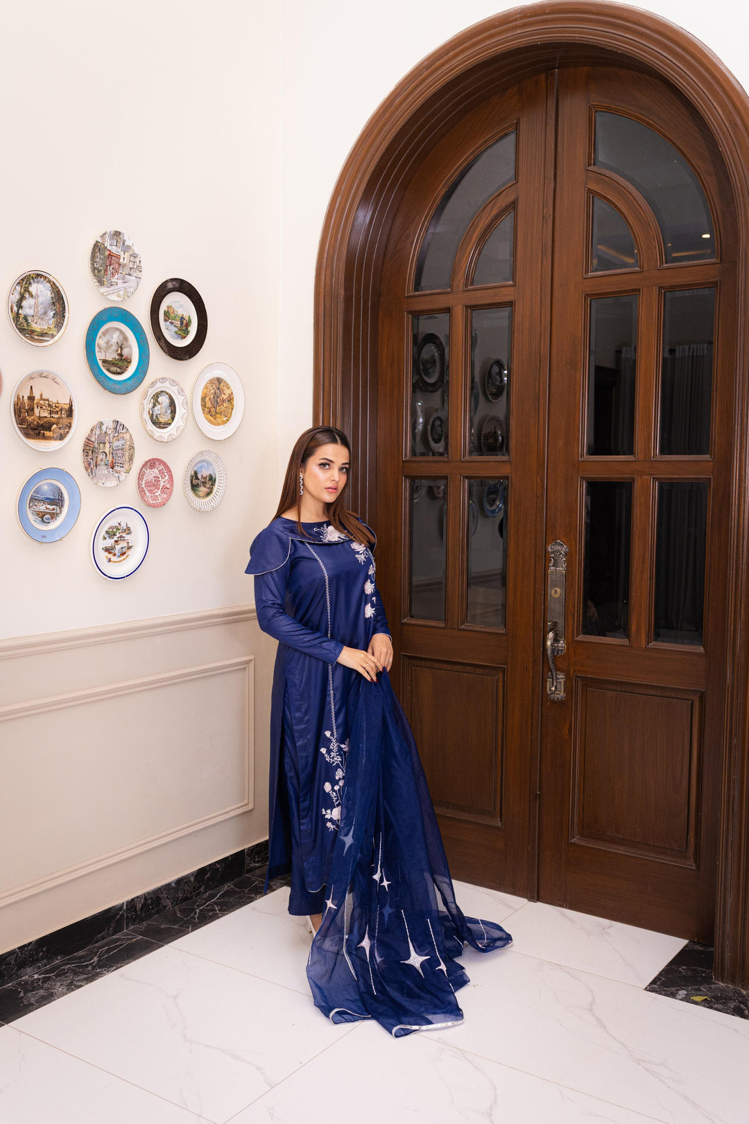 Dilkash by Reezas Women Pret 3 Piece Embroidered Raw Slik Mahvash - Festive Collection