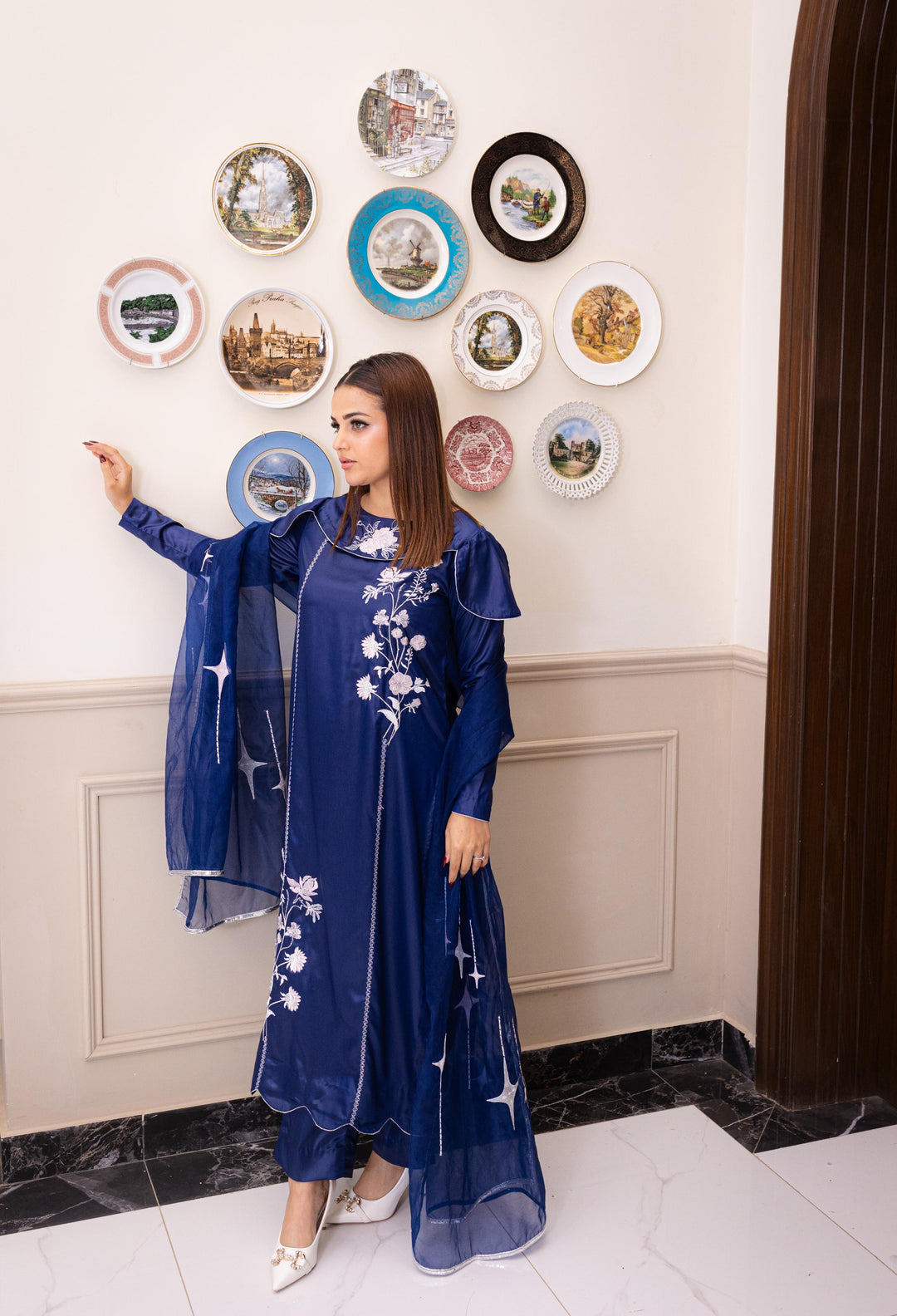 Dilkash by Reezas Women Pret 3 Piece Embroidered Raw Slik Mahvash - Festive Collection