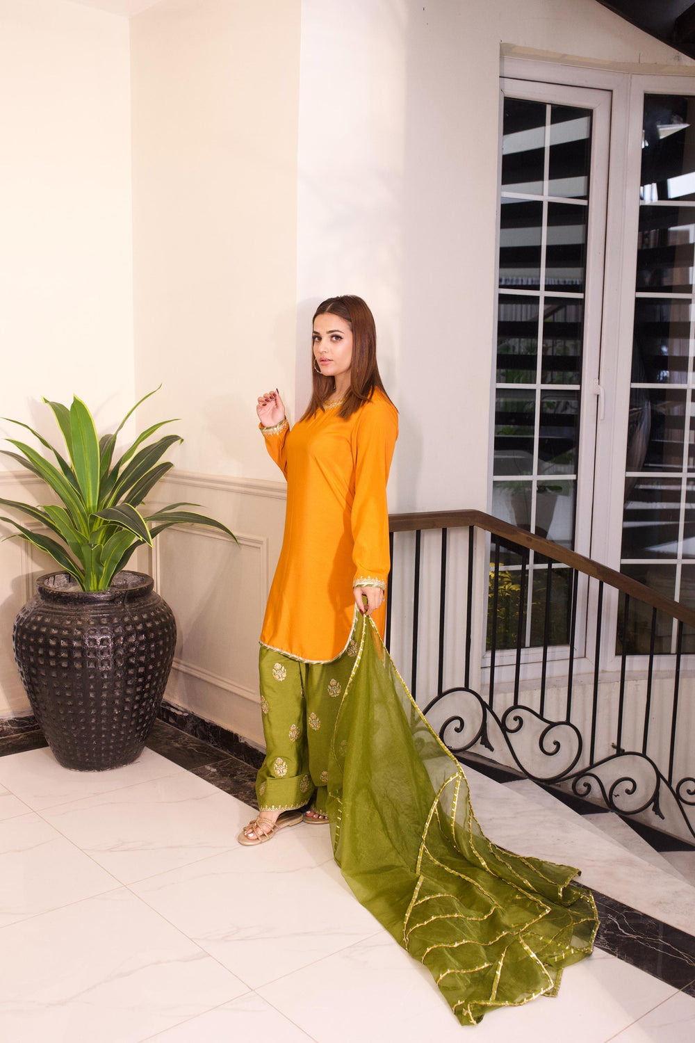 Dilkash by Reezas Women Pret 3 Piece Embroidered Raw Slik Sehar Naz - Festive Collection