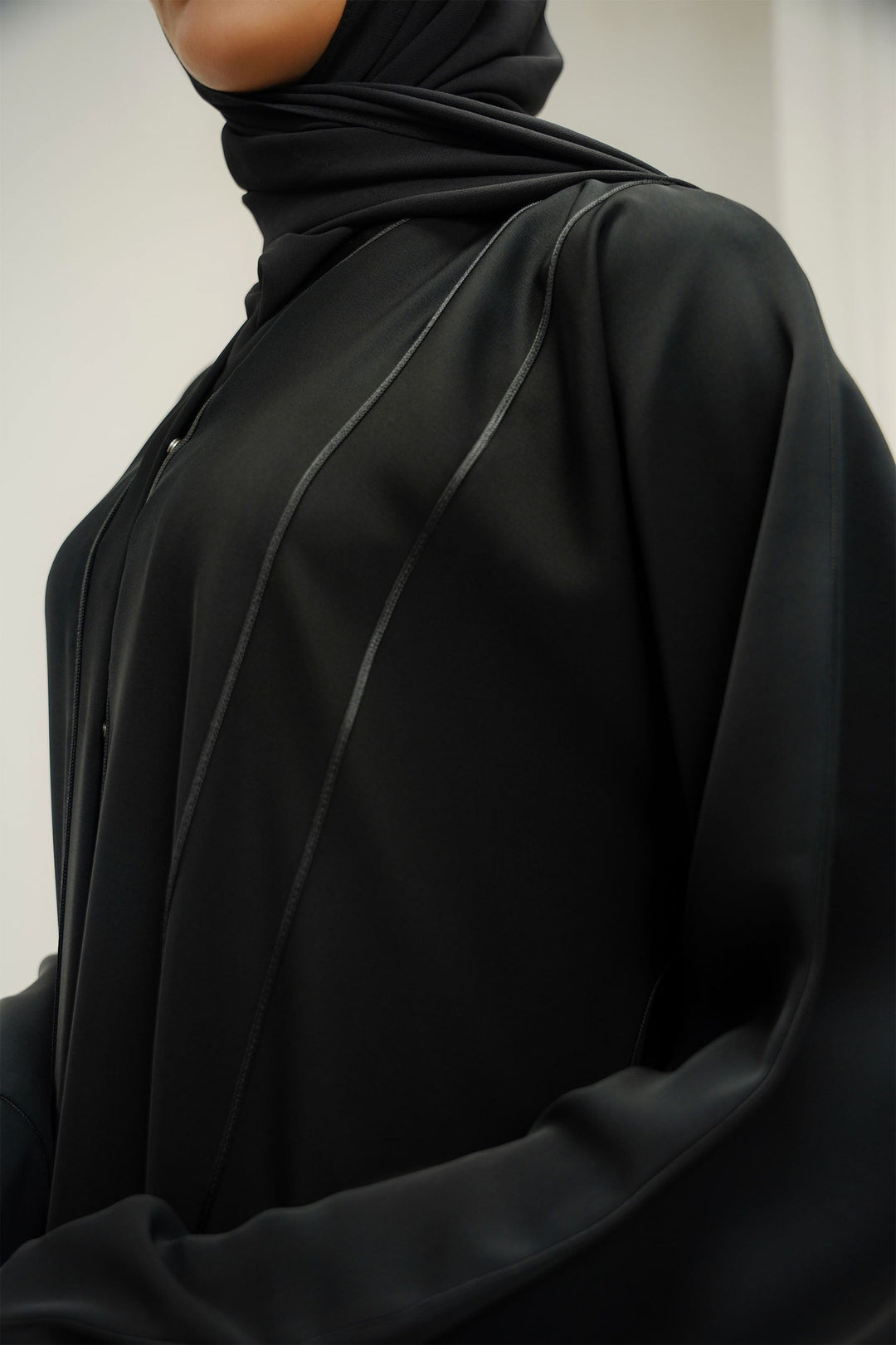 Divinely Crafted Abaya Casual Crepe 1 Piece Bella Abaya | Buttoned Up