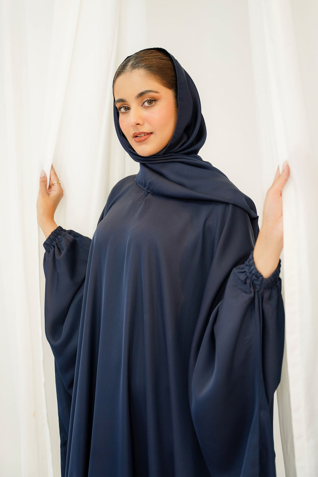 Divinely Crafted Abaya Casual Crepe 1 Piece Sahar Abaya | Solid
