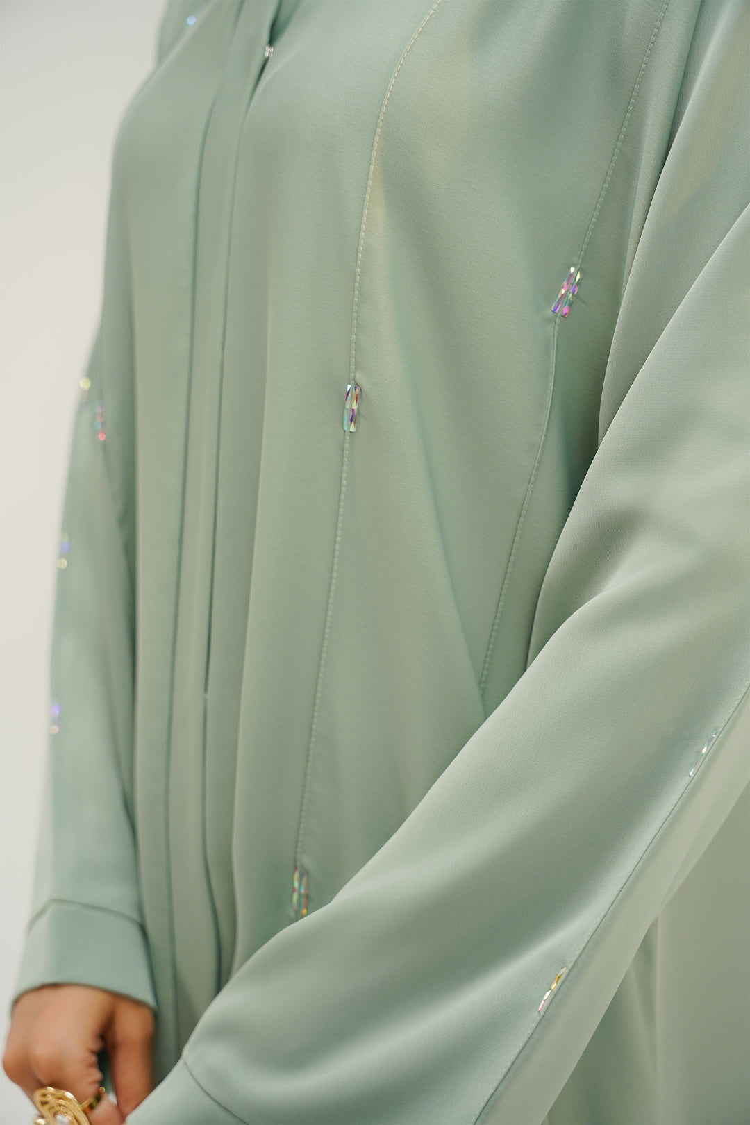 Divinely Crafted Abaya Casual Crepe 1 Piece Maya Abaya | Buttoned Up